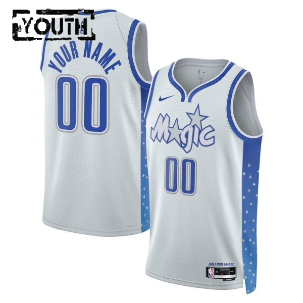 Orlando Magic Trikot Benutzerdefinierte Nike 2025-26 City Edition Weiß Swingman - Kinder Orlando Magic Trikot Benutzerdefinierte Nike 2025-26 City Edition Weiß Swingman - Kinder